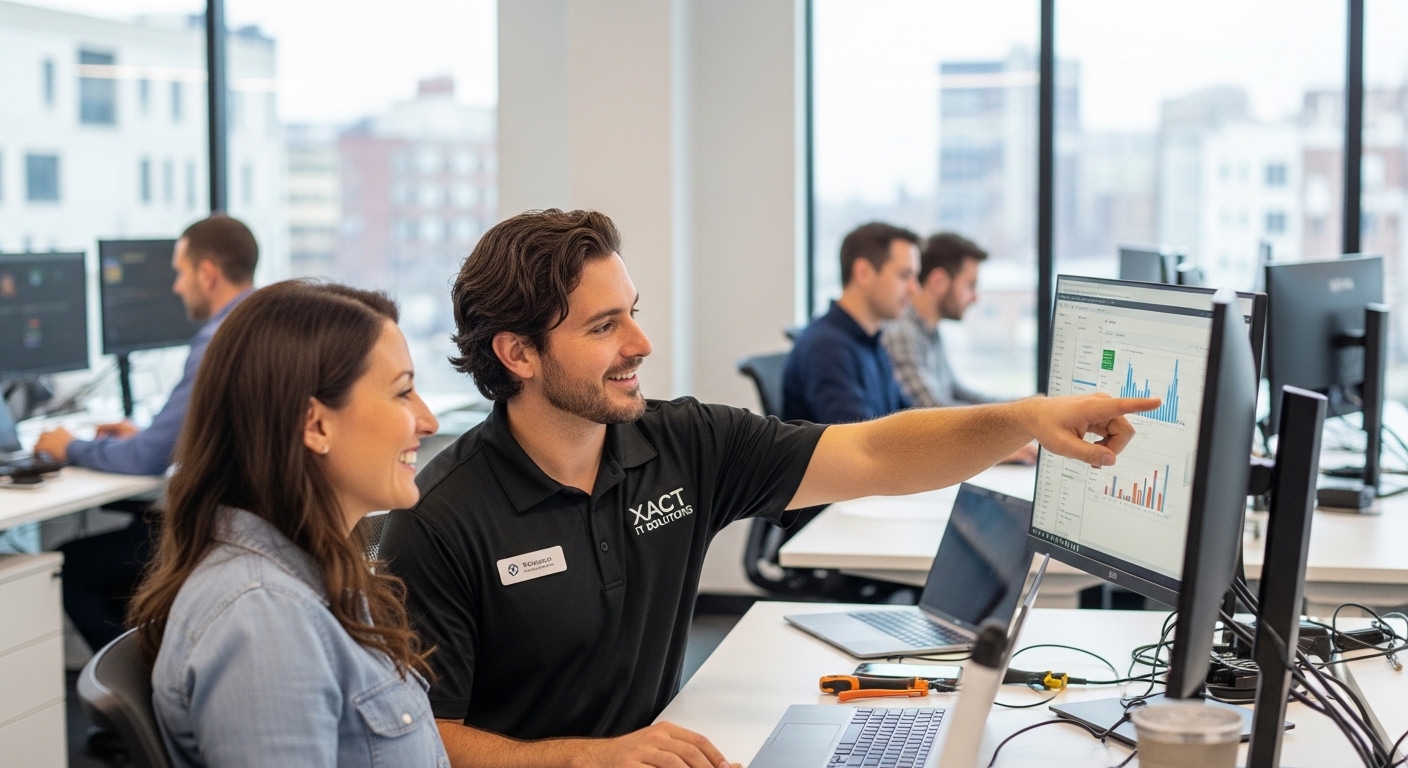 small business IT support Cherry Hill NJ — Xact IT Solutions team delivering IT support in Cherry Hill NJ