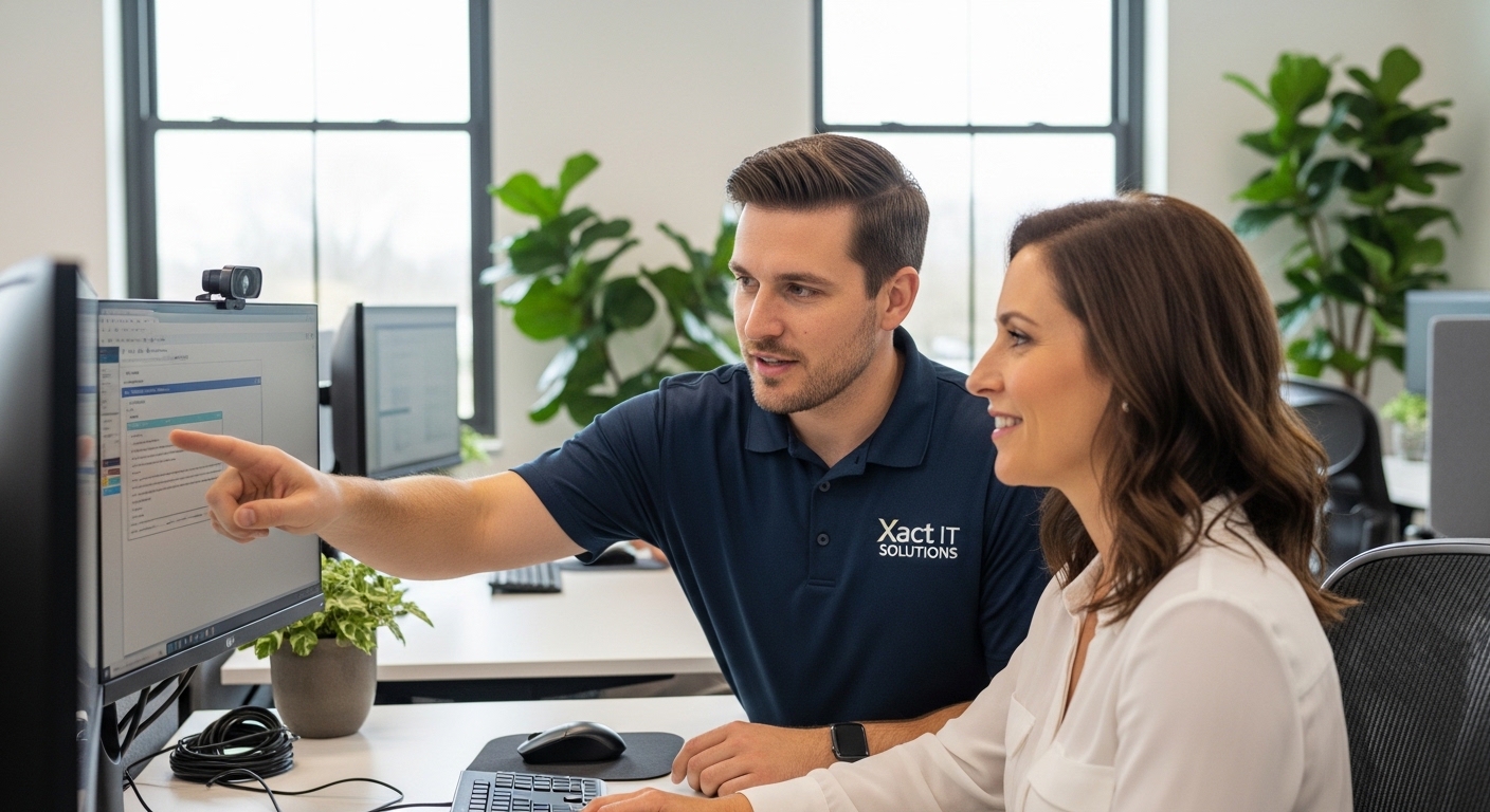 IT support for small businesses Mount Laurel NJ — Xact IT Solutions team delivering IT Support in Mount Laurel NJ