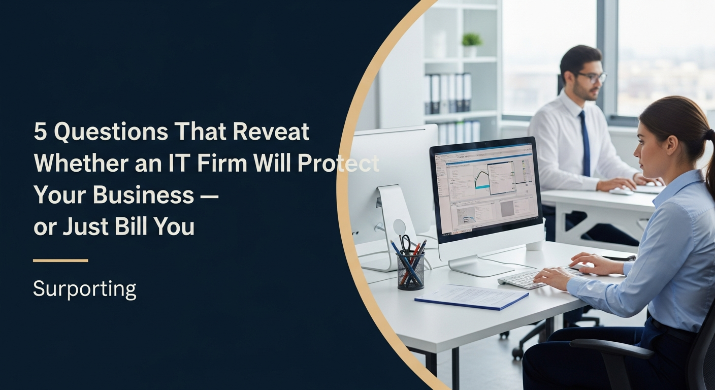 5 Questions That Reveal Whether an IT Firm Will Protect Your Business — or Just Bill You — professional IT services